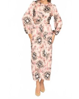 KMW Wrap Maxi Dress - Pink