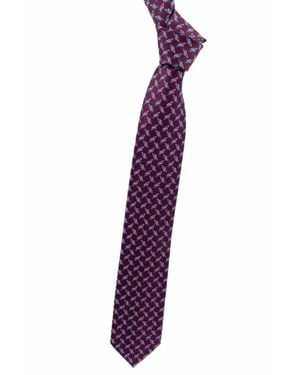 Robert Talbott Geometric Best Of Class Woven Silk Tie - Purple