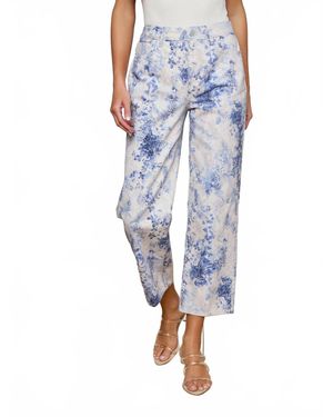L'Agence June High Rise Denim Crop Jean - Blue