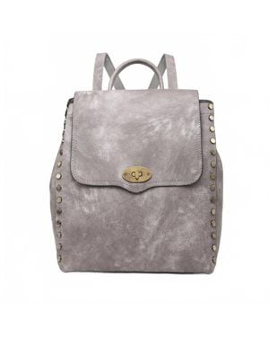 Jen & Co. Bex Distressed Backpack - Gray