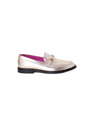 Vilagallo Metallic Loafers - Pink