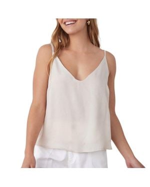 Bella Dahl V Neck Tencel Camisole - White