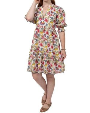 Ivy Jane Parisian Paisley Dress - White