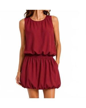 Day + Moon Stay & Play Crop Top And Bubble Skirt Set - Red