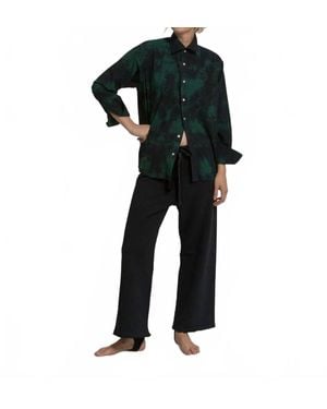 Cali Dreaming Collared Boy Shirt - Black