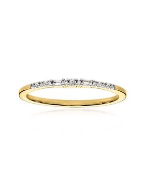 RS Pure By Ross-Simons Round And Baguette Diamond Ring - Metallic