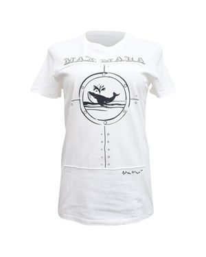 Max Mara Oblo Whale Printed T-Shirt - White