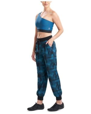 Natori Solstice Asymmetrical Cropped Top - Blue