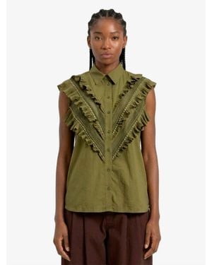 Essentiel Antwerp Jeandarlene Sleeveless Top - Green