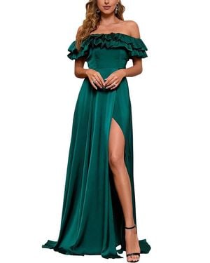 AMINA GLAM Maxi Dress - Green