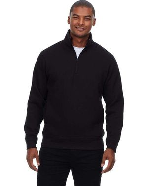 Threadfast Apparel Ultimate Fleece Quarter-Zip Sweatshirt - Blue