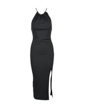 ANOUKI Long Viscose Dress - Black