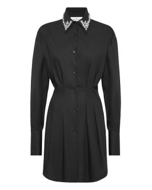 オールインワン・サロペット Philipp Plein Long Sleeve Mini Shirt Dress Philipp Plein Long Sleeve Mini Shirt Dress in White | Lyst