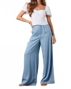 Bishop + Young Marabella Wide Leg Pant - Blue