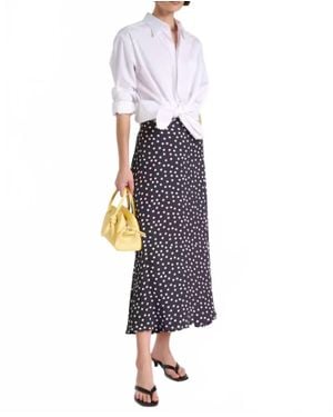 RIXO London Areza Midi Skirt - Blue