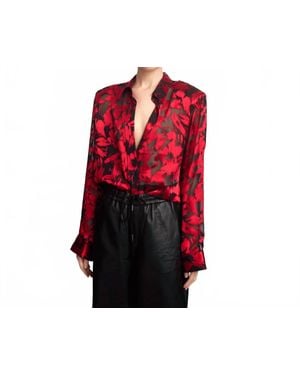 Gestuz Elvagz P Silk Shirt - Red
