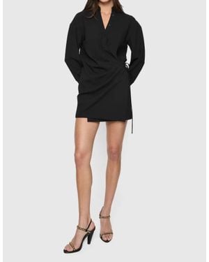 Rebecca Minkoff Erin Wrap Mini Dress - Black