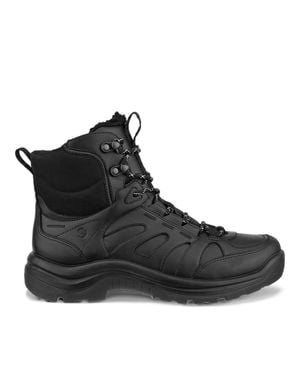 Ecco Offroad Offroad Insulated Rugged Tread Leather Ankle Boots - Black