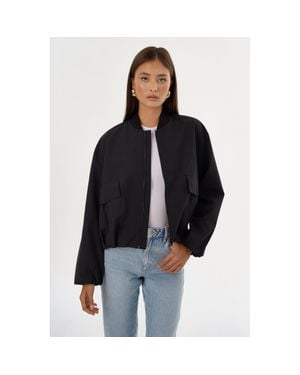 Lamarque Iriana Bomber Jacket - Black