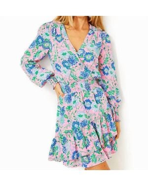 Lilly Pulitzer Cristiana Long Sleeve Dress - Blue
