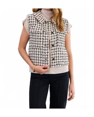 Fdj Taytum Tweed Vest - Black