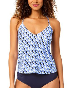 Anne Cole Easy Tri Tankini - Blue
