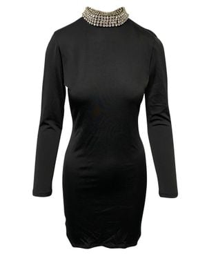 Alice + Olivia Diamond Open Back Dress - Black