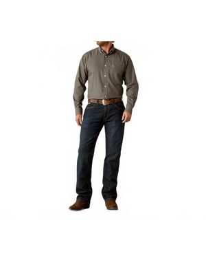 Ariat Wrinkle Free Ferris Button Down Western Shirt - Black