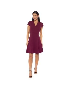 scuba flare dress Fit and Flare Slope Scuba Dress Black / Small main image 1
