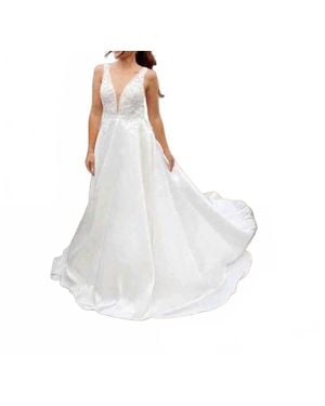 Essence of Australia Elegant A-Line Wedding Dress - White