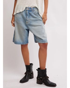 Free People Bedside Babe Slim Bermuda Shorts | Lyst