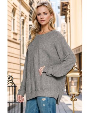 Burgundy Apparel Waterloo Top - Gray