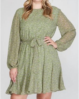 She + Sky Sage And Dress - Green