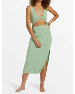 Billabong The Take A Look 2-Way Midi Dress - Green