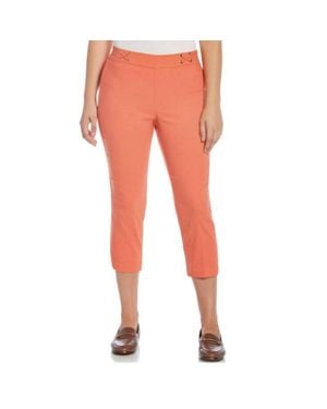 Rafaella Viscose Capri Pant - Orange