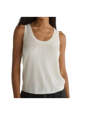 Bella Dahl Sleeveless Scoop Neck Knit Tank - Gray
