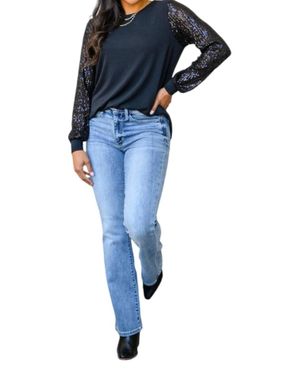 Now N Forever Center Of Attention Blouse - Blue