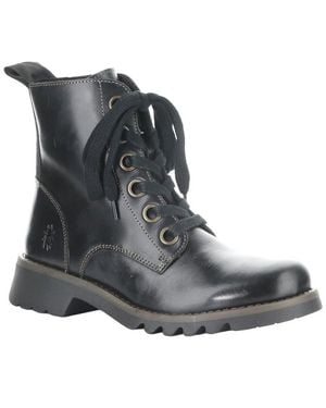 Fly London Ragi Leather Boot - Black