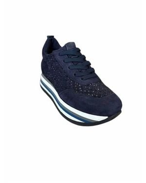 Softwaves Cassia Platform Shoes - Blue