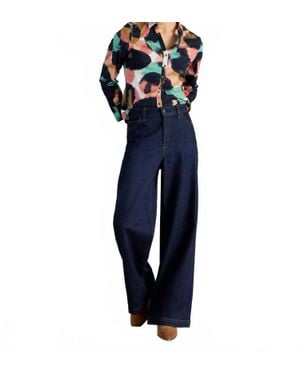 White Stuff Annie Jersey Shirt - Blue
