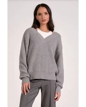 Elan Cool Casual Sweater - Gray