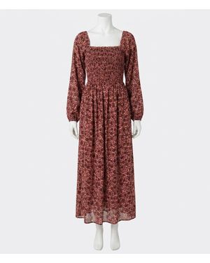 Faherty Susanna Floral Print Dress - Red