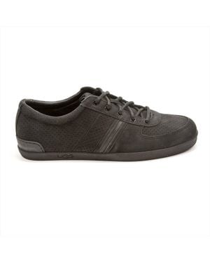 UGG Brook-Lin Perforated Leather Sneaker - Black