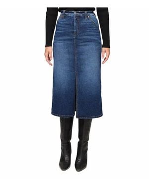 Karen Kane Crystal Girl Midi Skirt - Blue