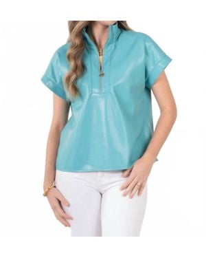 Emily Mccarthy Poppy Pullover Top - Blue