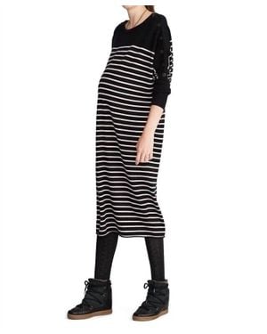 HATCH Lou Maternity Dress - Black