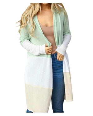 Haptics Colorblock Cardigan - Blue