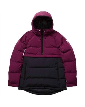 Holden Side Zip Puffer Jacket - Purple