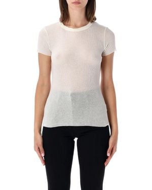James Perse 90% Cotton 10% Cashmere Essential T-Shirt - White