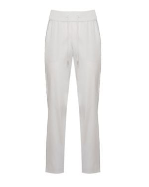 Panicale Light Point Wool-Blend Formal Pants - White